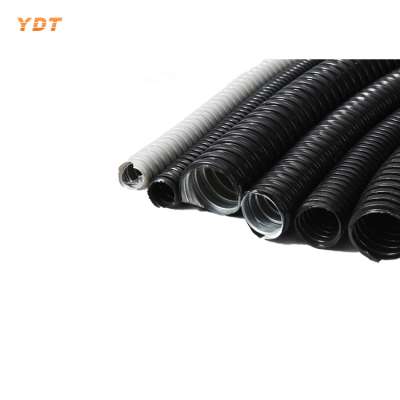 China manufacturer covered corrugated flexible conduit plastic hose with PVC covered