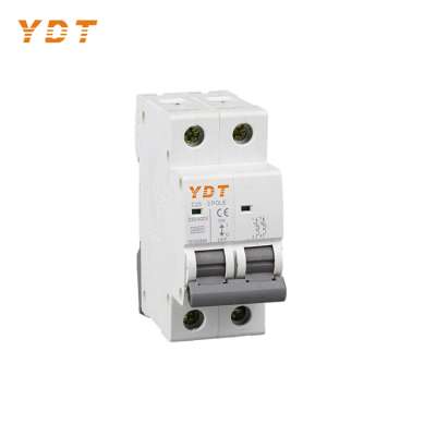 YDT electrical breakers types, 2-4 way mcb distribution box, double pole mini circuit breaker